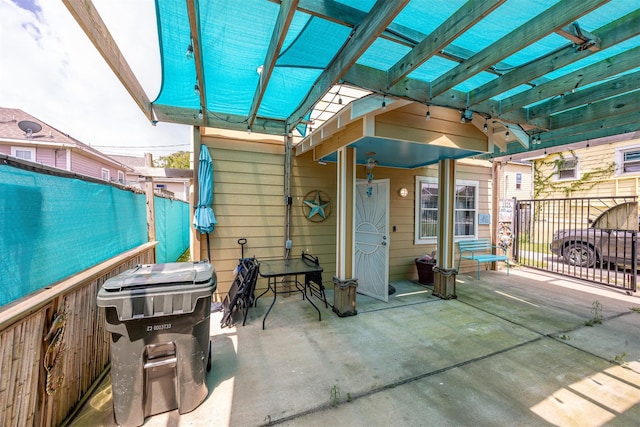 1315 40th St, Rear, Galveston, TX 77550 - view of patio