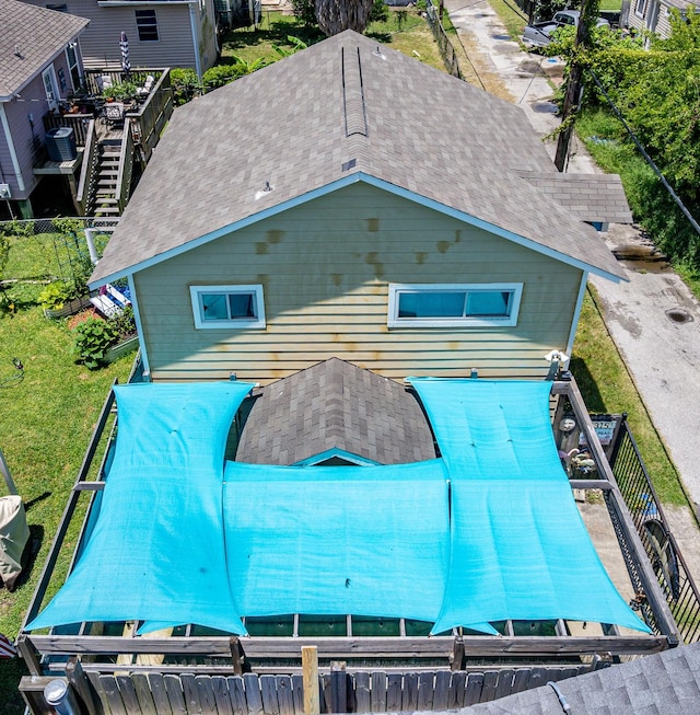 1315 40th St, Rear, Galveston, TX 77550 - view from above of property