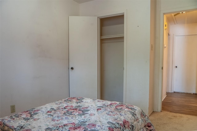 4822 Misty Shadows Dr, Houston, TX 77041 - bedroom with attic access, carpet, and a closet