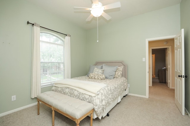15802 Aberdeen Trails Dr, Houston, TX 77095 - bedroom with light carpet and a ceiling fan