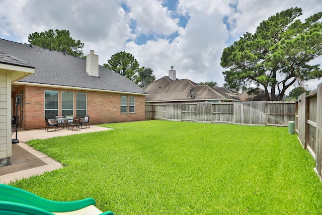 15802 Aberdeen Trails Dr, Houston, TX 77095 - fenced backyard featuring a patio area