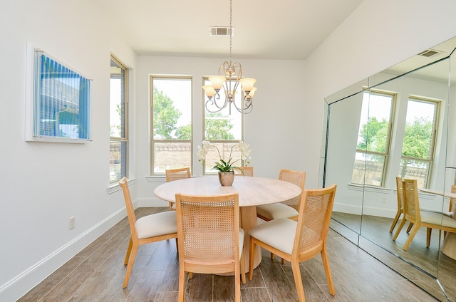 27522 Blackstone Canyon Ln, Katy, TX 77494 - dining space featuring a chandelier and light wood-type flooring