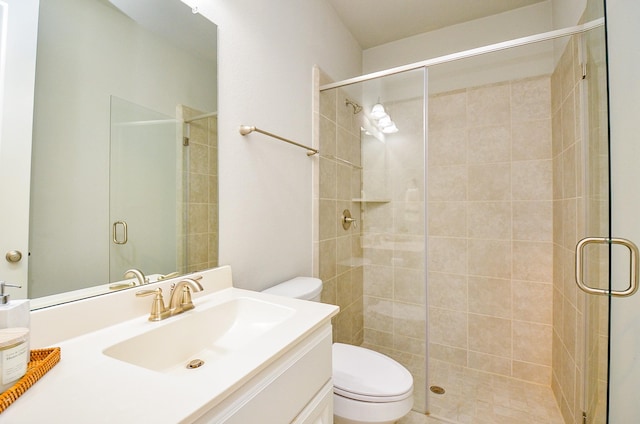 27522 Blackstone Canyon Ln, Katy, TX 77494 - bathroom with vanity and a stall shower