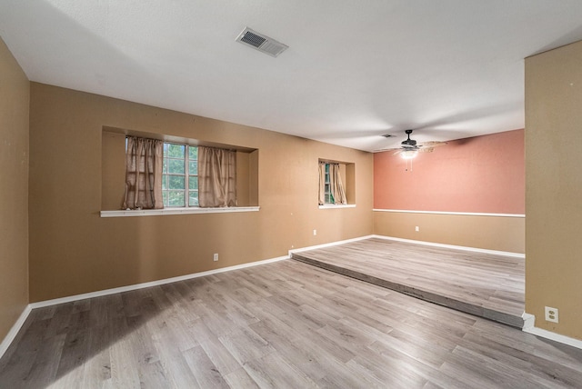 14030 Duncannon Dr, Houston, TX 77015 - unfurnished room featuring a ceiling fan and wood finished floors