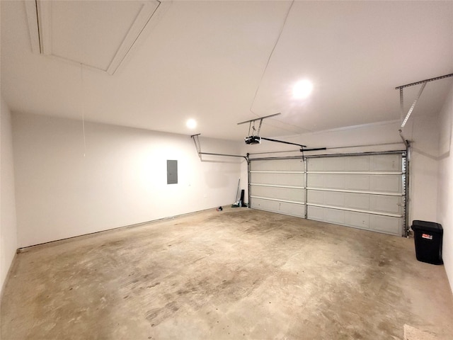 2320 Cedar Place Dr, Conroe, TX 77306 - garage with a garage door opener and electric panel