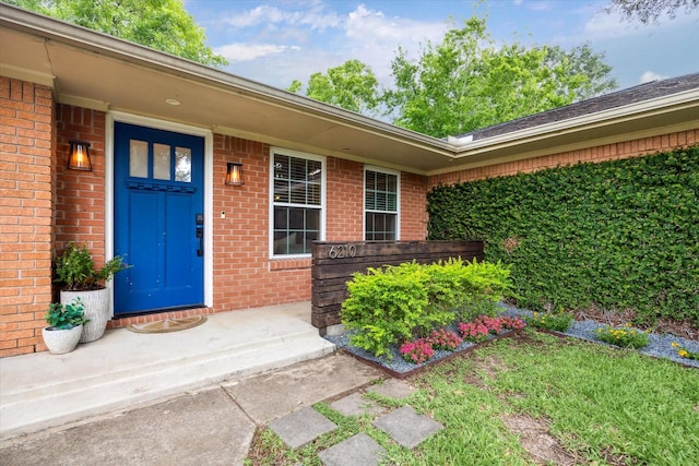 6210 Darnell St, Houston, TX 77074 - doorway to property with brick siding