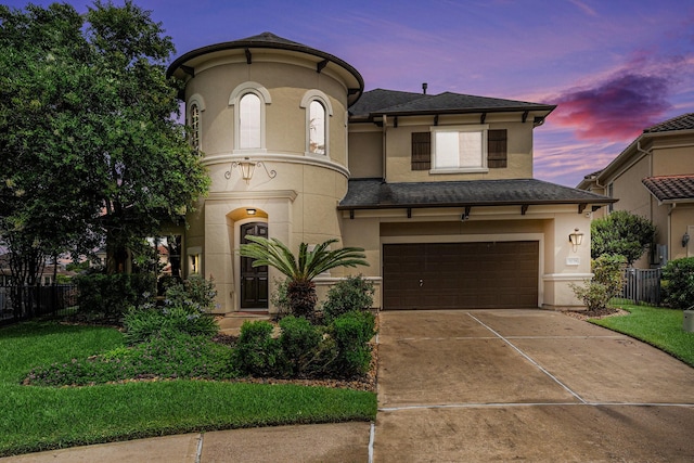 3038 S Island Dr, Seabrook, TX 77586 - view of front of property featuring a garage, stucco siding, concrete driveway, and a shingled roof