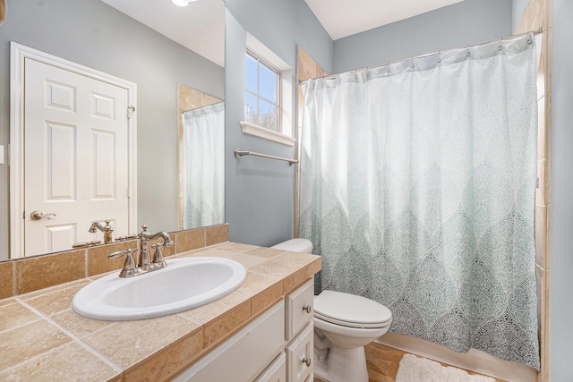 3038 S Island Dr, Seabrook, TX 77586 - bathroom with vanity and a shower with curtain