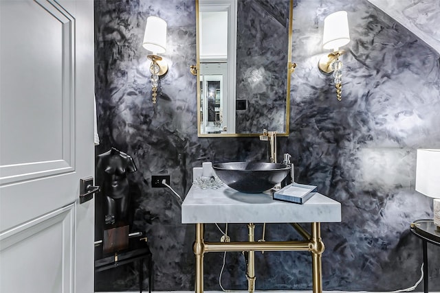 4622 Banning Dr, Houston, TX 77027 - half bathroom featuring a sink