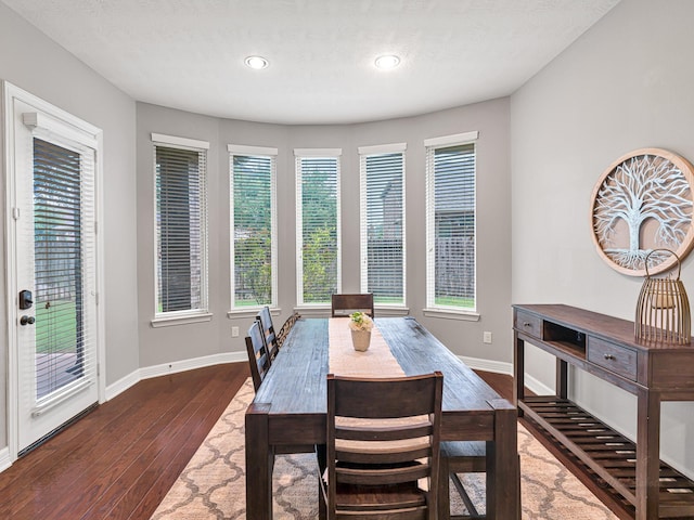 3314 Flint Valley Ln, Katy, TX 77494 - dining room with hardwood / wood-style flooring, healthy amount of natural light, and recessed lighting