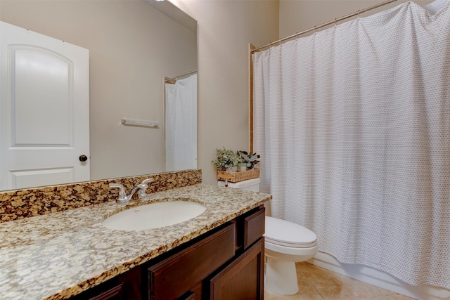 2407 Lost Bridge Ln, Pearland, TX 77584 - bathroom featuring vanity and tile patterned flooring