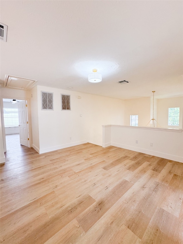 2415 Jasmine Ridge Ct, Houston, TX 77062 - unfurnished room with attic access and light wood-style floors