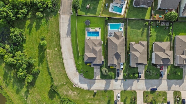 2307 Hagerman Rd, Conroe, TX 77384 - aerial view of residential area featuring a pool