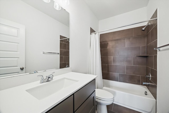 17471 Bayflower, Conroe, TX 77385 - bathroom with vanity, shower / tub combo with curtain, and tile patterned flooring