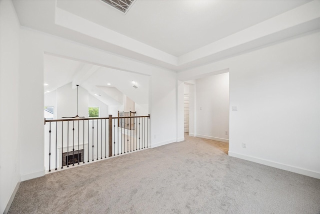 17471 Bayflower, Conroe, TX 77385 - spare room featuring carpet, recessed lighting, and a raised ceiling