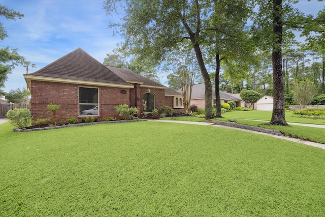 4331 Haven Glen Dr, Houston, TX 77339 - view of front of property with roof with shingles and brick siding