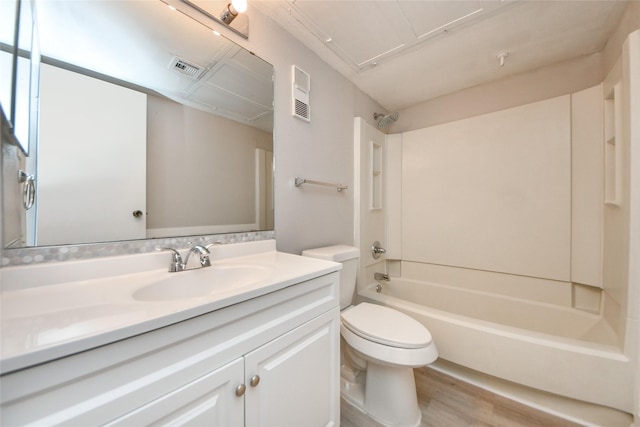 12905 Woodforest Blvd Unit 202, Houston, TX 77015 - full bath featuring vanity, shower / bathtub combination, and wood finished floors
