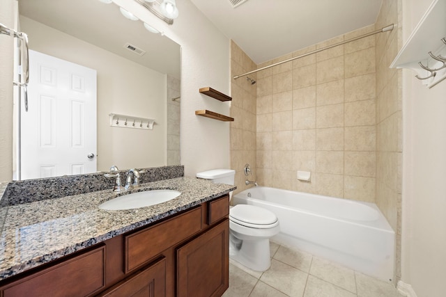 878 Fisher St, Houston, TX 77018 - full bath with tile patterned floors, vanity, and washtub / shower combination