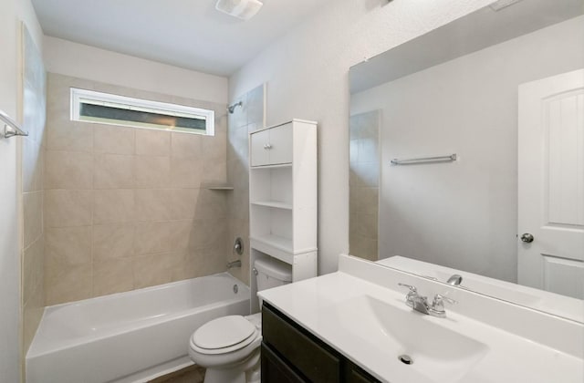 17531 Cuthbert St, Humble, TX 77346 - bathroom featuring vanity and shower / bathtub combination