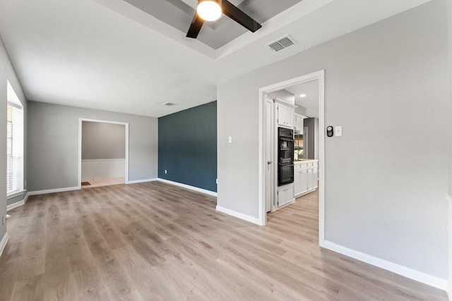 16310 Autumn Wind Dr, Houston, TX 77090 - unfurnished room with light wood-style floors and a ceiling fan