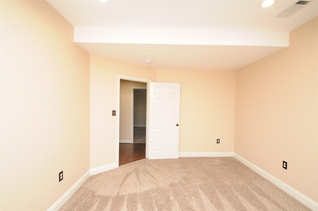 2713 Druid St, Houston, TX 77091 - unfurnished room with light carpet and recessed lighting