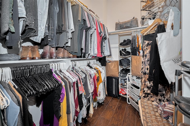 2401 Crawford St Unit C2A, Houston, TX 77004 - spacious closet featuring wood finished floors