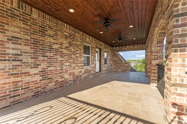 2830 Airport Rd, Brenham, TX 77833 - view of patio / terrace with ceiling fan