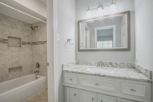 6302 Laver Love Dr, Spring, TX 77379 - full bath with shower / washtub combination and vanity