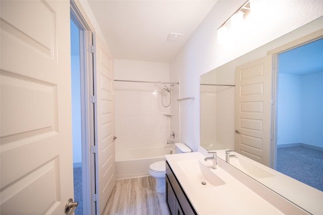 127 Dorado Dr, Friendswood, TX 77546 - full bath featuring vanity,  shower combination, and wood finished floors