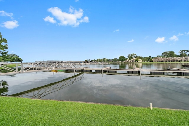 12800 Melville Dr Unit B207, Montgomery, TX 77356 - water view featuring a boat dock