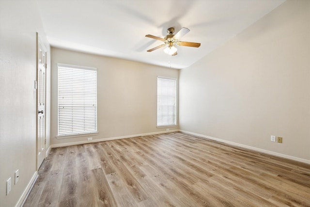 3200 Bellefontaine St Unit 72, Houston, TX 77025 - spare room featuring light wood-type flooring, healthy amount of natural light, and ceiling fan