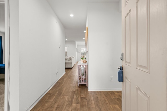 5315 Shady Olive St, Katy, TX 77449 - corridor with wood finished floors and recessed lighting