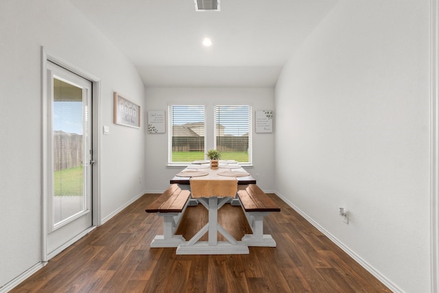 5315 Shady Olive St, Katy, TX 77449 - dining room featuring dark wood-type flooring