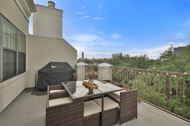 3937 Law St, Houston, TX 77005 - view of patio featuring outdoor dining area and grilling area