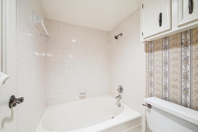15718 Craighurst Dr, Houston, TX 77059 - bathroom with toilet and bathing tub / shower combination
