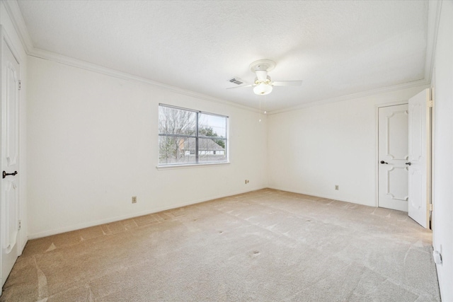 15718 Craighurst Dr, Houston, TX 77059 - unfurnished bedroom with carpet, ornamental molding, and ceiling fan