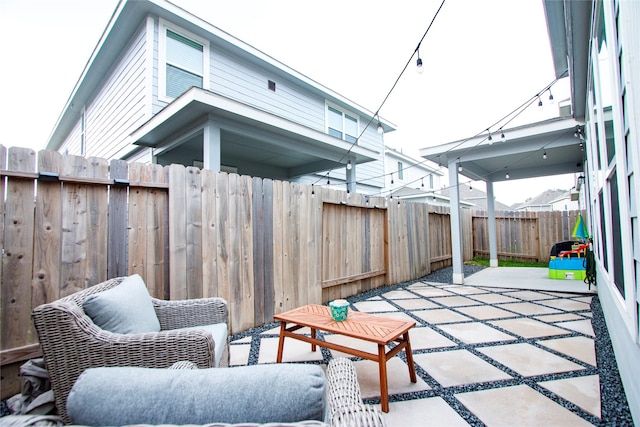 22118 Great Royal Ln, Houston, TX 77073 - fenced backyard with a patio area