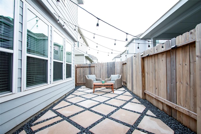 22118 Great Royal Ln, Houston, TX 77073 - fenced backyard featuring a patio area