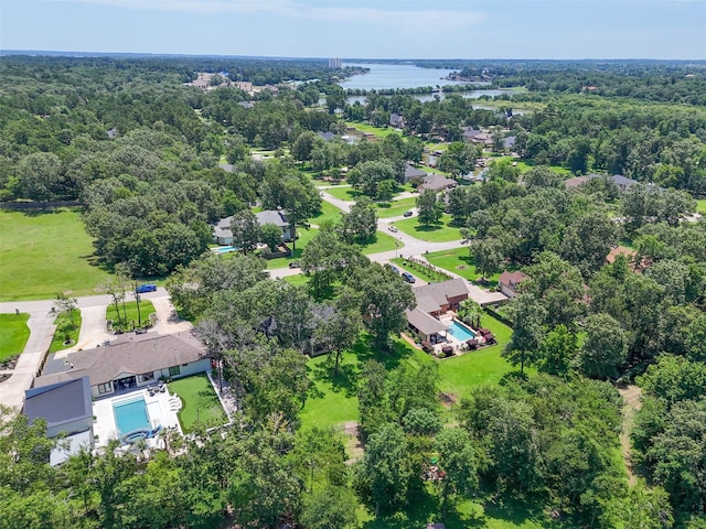 18882 Mystic Pt, Montgomery, TX 77356 - bird's eye view of a large body of water and a pool