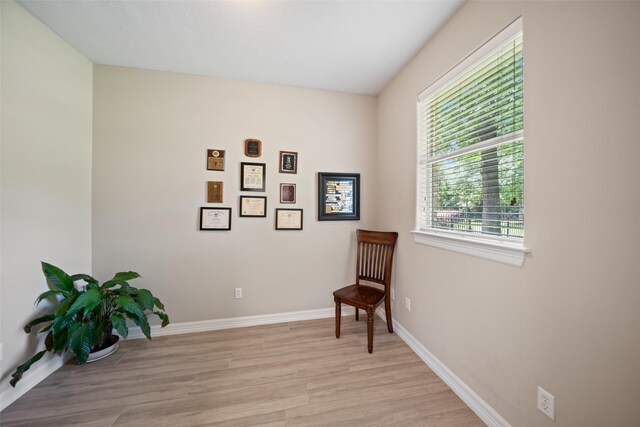 18882 Mystic Pt, Montgomery, TX 77356 - living area with light wood-style flooring and baseboards