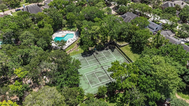 1121 Lashbrook Dr, Houston, TX 77077 - aerial view of a pool