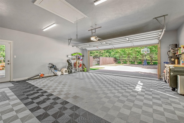 17817 Ranch House Rd, College Station, TX 77845 - garage with a garage door opener