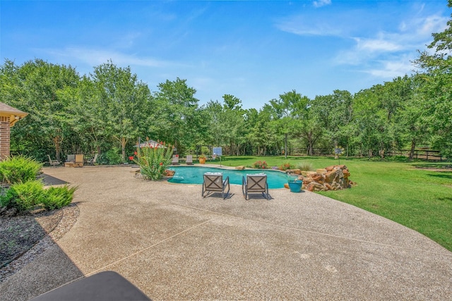 17817 Ranch House Rd, College Station, TX 77845 - view of patio featuring an outdoor pool
