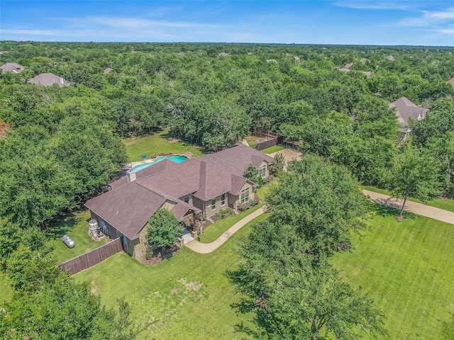 17817 Ranch House Rd, College Station, TX 77845 - aerial view of property and surrounding area with a forest