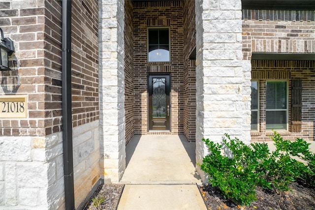21018 Cypress Creek View Ct, Humble, TX 77338 - property entrance featuring brick siding