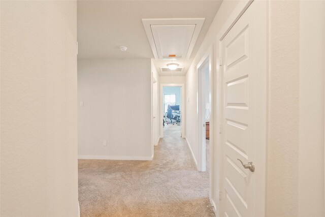 21018 Cypress Creek View Ct, Humble, TX 77338 - corridor featuring attic access and light carpet