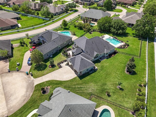 5924 Oak Leaf Ct, Conroe, TX 77304 - aerial view of residential area with a pool