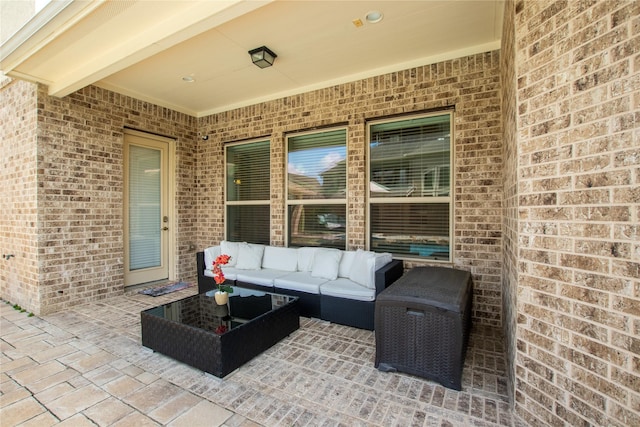 28423 Tanner Crossing Ln, Katy, TX 77494 - view of patio featuring an outdoor living space