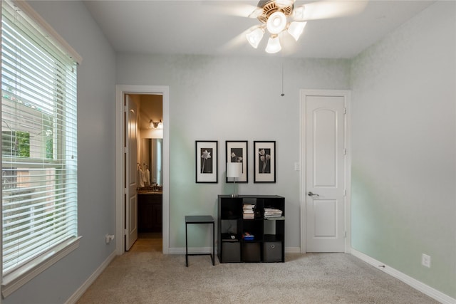 28423 Tanner Crossing Ln, Katy, TX 77494 - bedroom featuring carpet flooring, ensuite bathroom, and ceiling fan