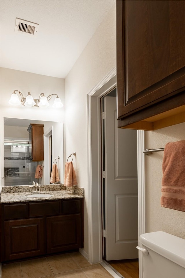 28423 Tanner Crossing Ln, Katy, TX 77494 - bathroom with vanity and tile patterned floors